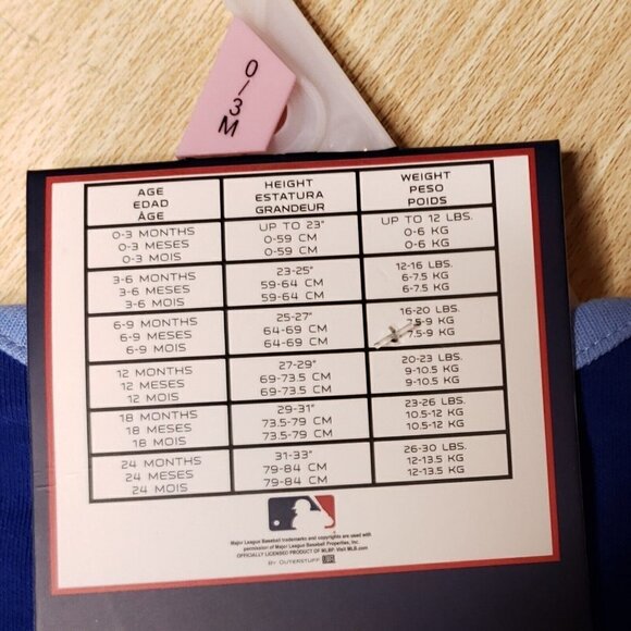 MLB Baby New Kansas City Royals 3 Pack One Piece Outfits - Picture 6 of 8